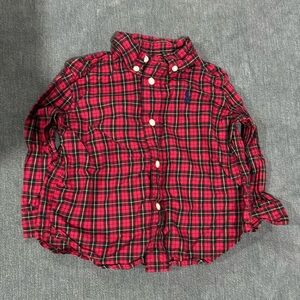 Red Plaid Button Down